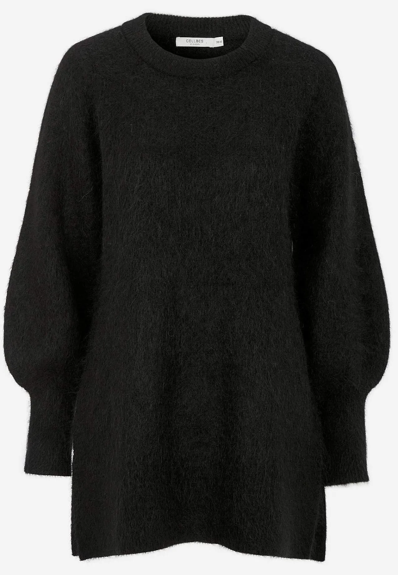 Strikkede|Tunika-Cellbes of Sweden Tunika Premium i mohair- og uldblanding Sort