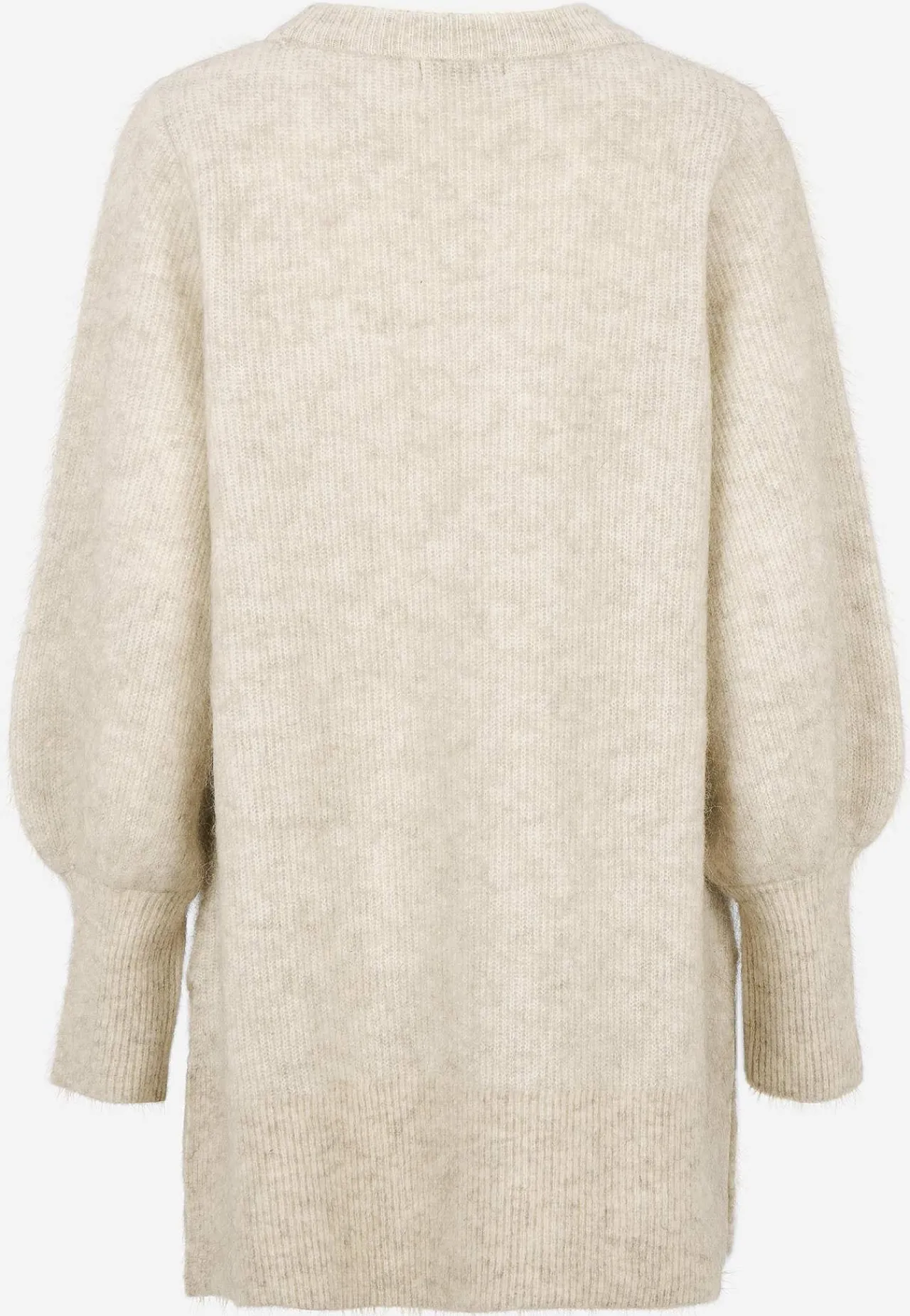 Strikkede|Tunika-Cellbes of Sweden Tunika Premium i mohair- og uldblanding Gråbeige / Meleret