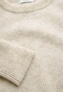 Strikkede|Tunika-Cellbes of Sweden Tunika Premium i mohair- og uldblanding Gråbeige / Meleret
