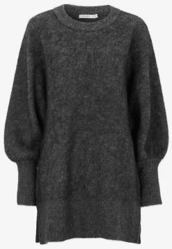 Strikkede|Tunika-Cellbes of Sweden Tunika Premium i mohair- og uldblanding Mørkegrå / Meleret