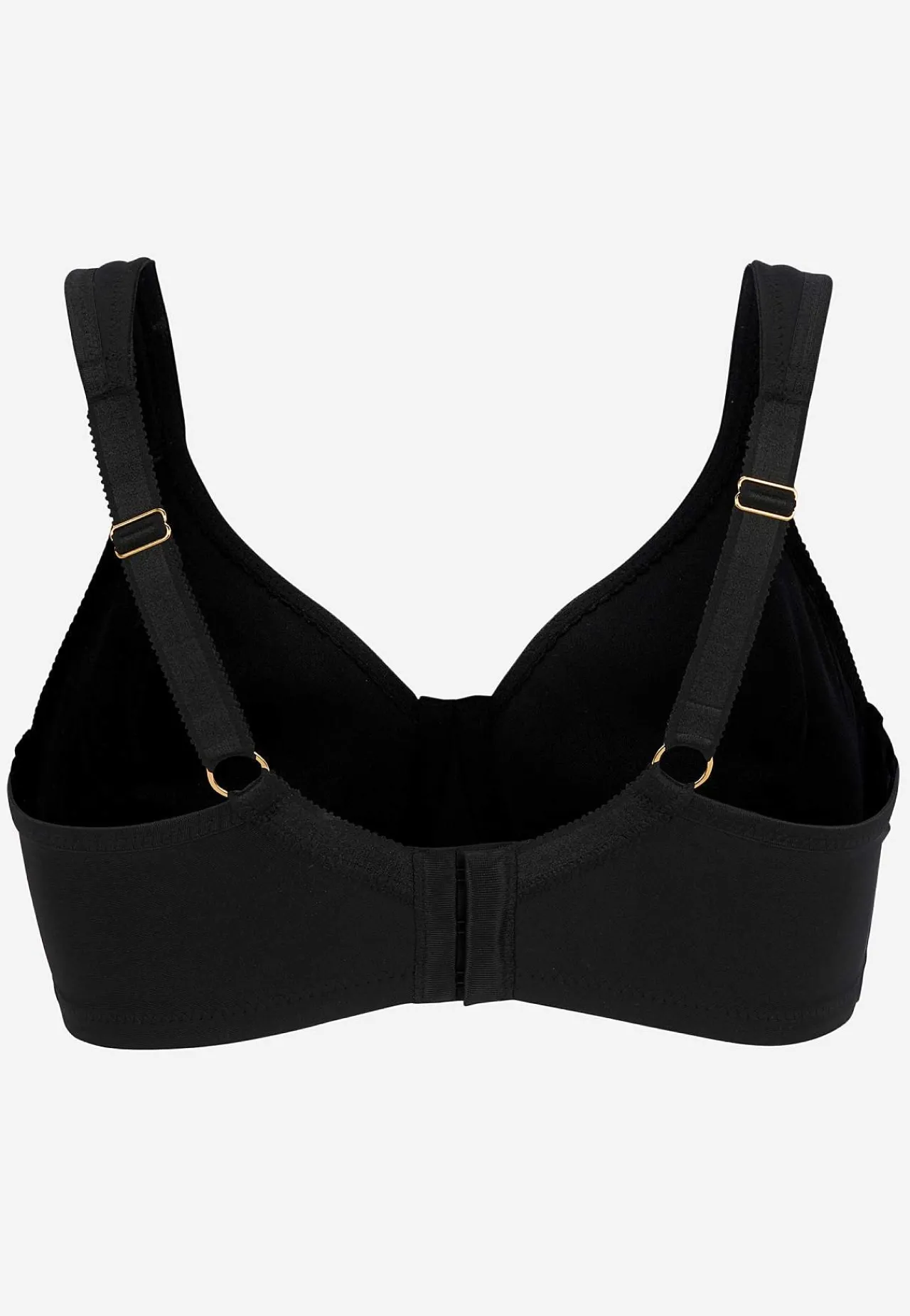 Undertøj|Bh-Swegmark Uforet bh med bøjler Clean Curves Sort