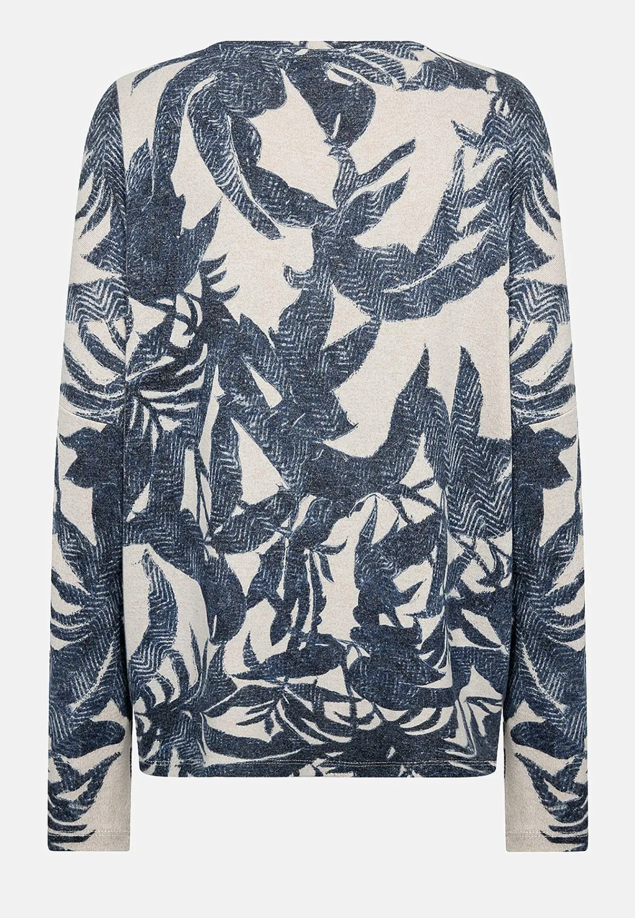 Toppe-Soyaconcept Ultrablød, mønstret jerseytop Blå / Mønstret