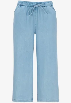 Culottes|Høj Talje-Cellbes of Sweden Ultrabløde Premium culottebukser Lyseblå / Denim