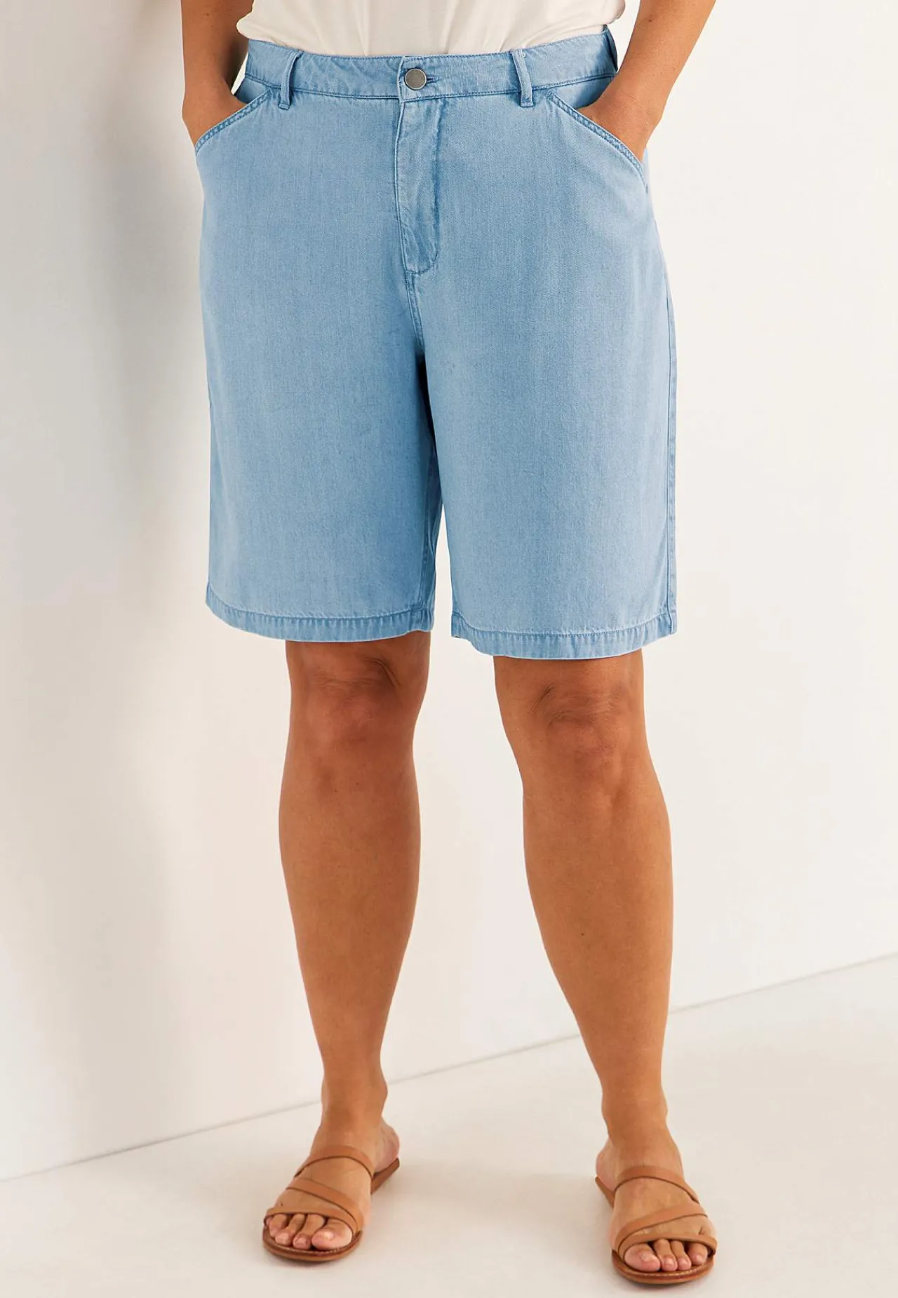 Premium|Premium-Cellbes of Sweden Ultrabløde Premium denimshorts Lyseblå / Denim