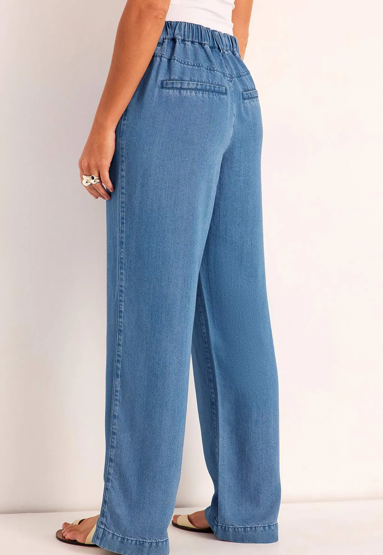 Vide Bukser|Vide Jeans-Cellbes of Sweden Ultrabløde Premium jeans Mellemblå Denim