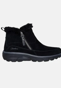 Lædersko|Boots-Skechers Vandafvisende vinterstøvle i ruskind Easy Going | Cellbes