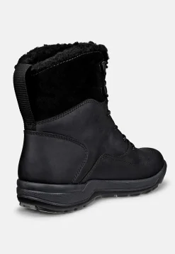 Lædersko|Boots- Vandtæt ankelstøvle med varmt for Trace Lite Sort