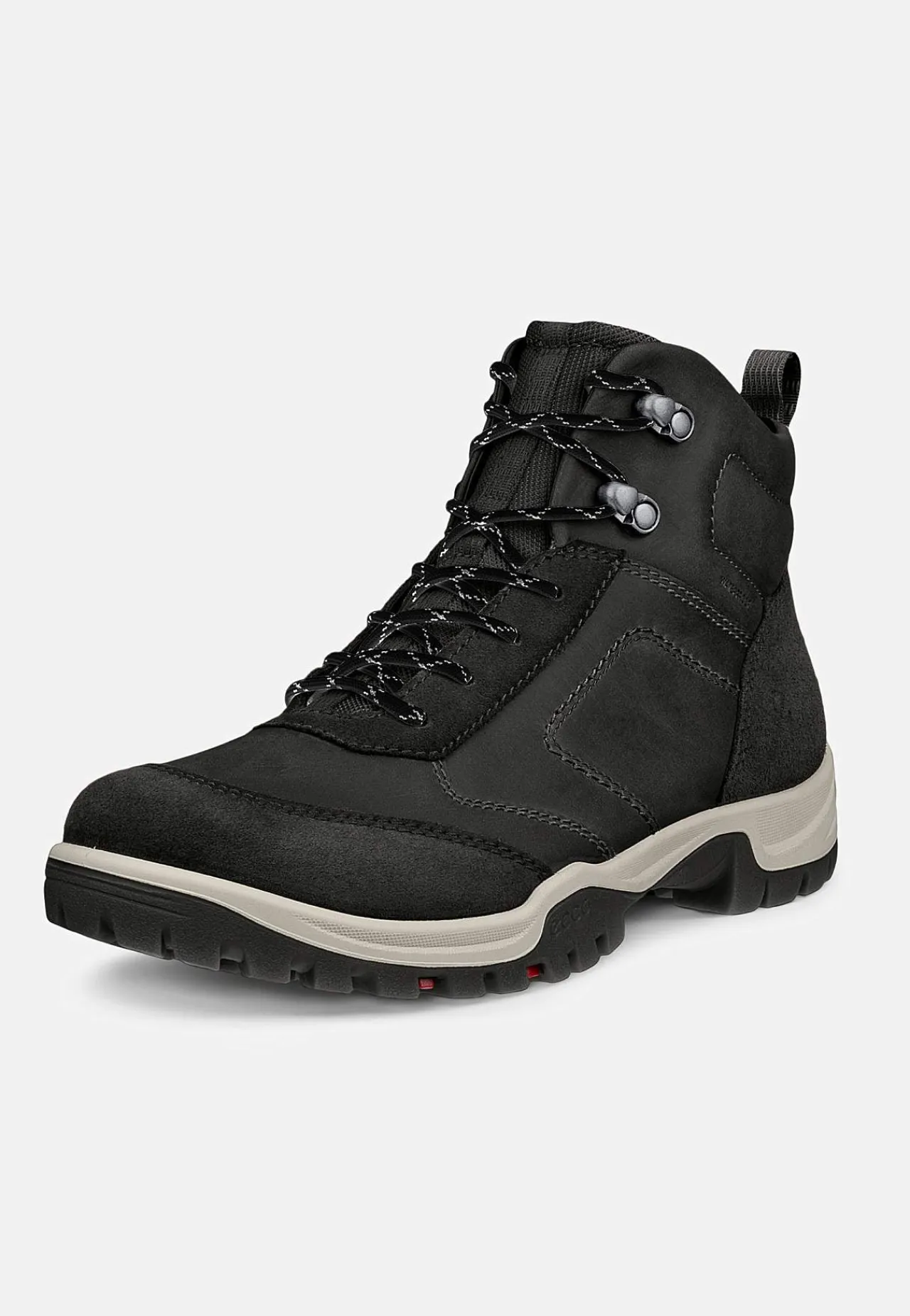 Lædersko|Boots-Ecco Vandtæt skindstøvle Xpedition III Sort