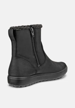 Lædersko|Boots-Ecco Varmt foret, vandtæt skindstøvle Soft 7 Tred | Cellbes