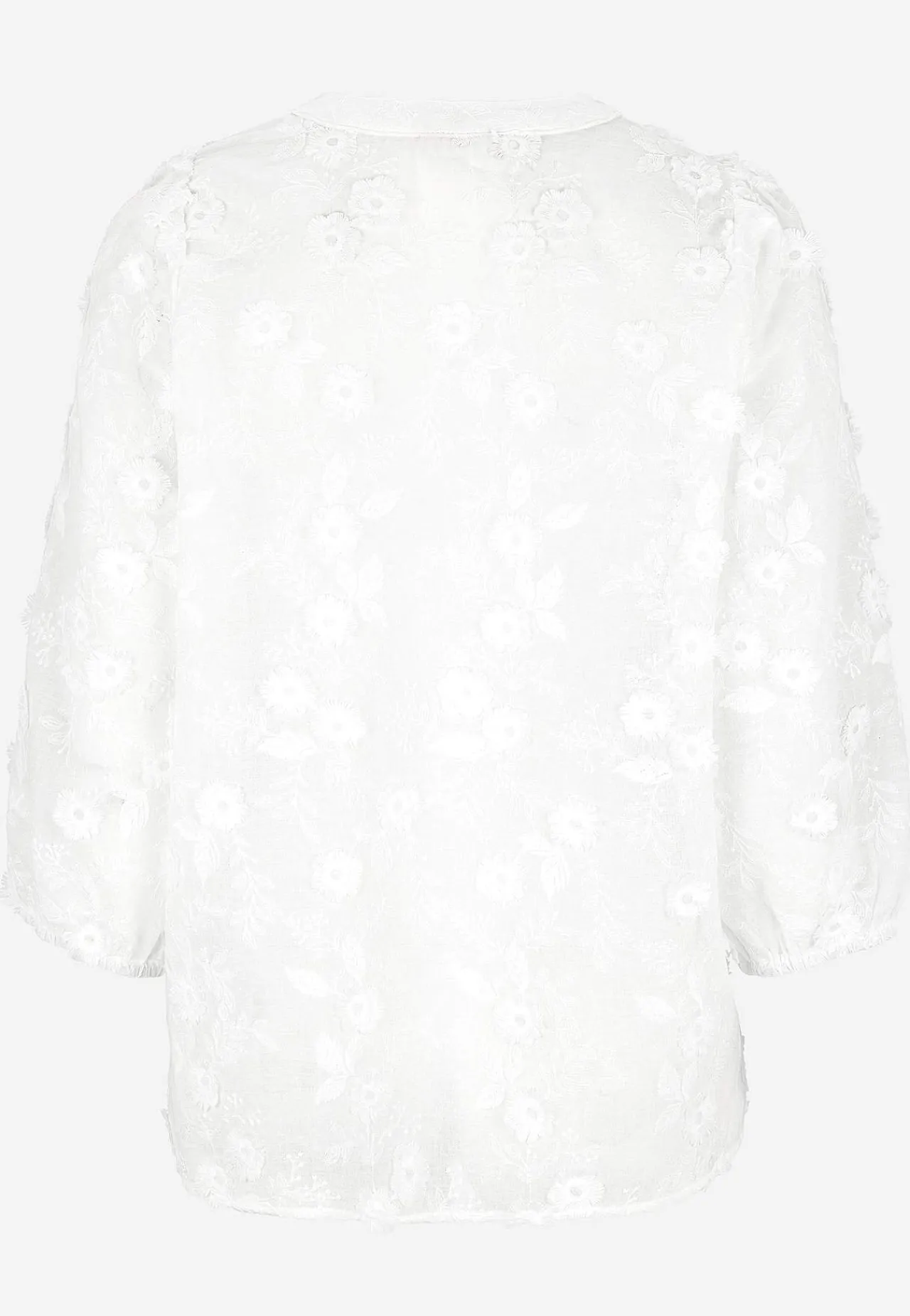 Bluser- Vævet bluse med broderi | Cellbes
