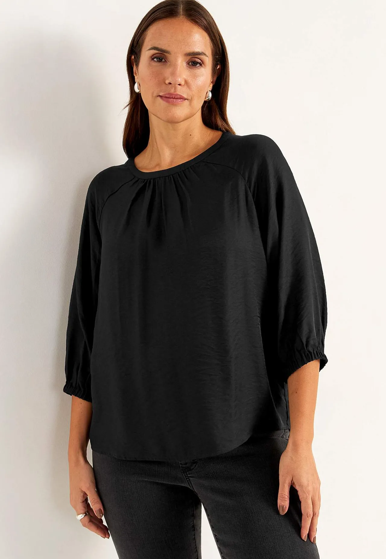 Bluser-Cellbes of Sweden Vævet bluse med struktur Sort